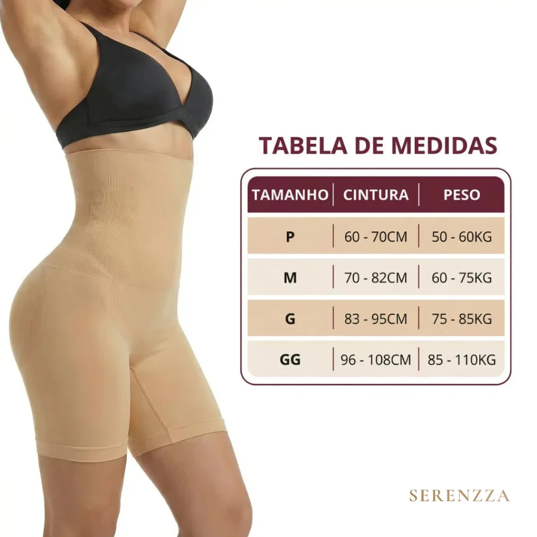 Short Cinta Modeladora Luna Alta Compressão